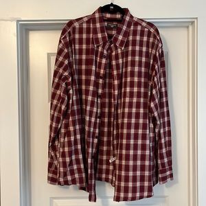 Men’s Red Button Up